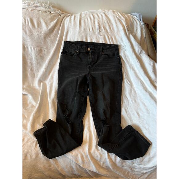 No Boundaries Black Distressed Jeans Mens 30x30 - Picture 3 of 5